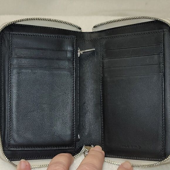 Celine Patent Leather Zip Around Wallet in Ivory - Picture 7 of 8